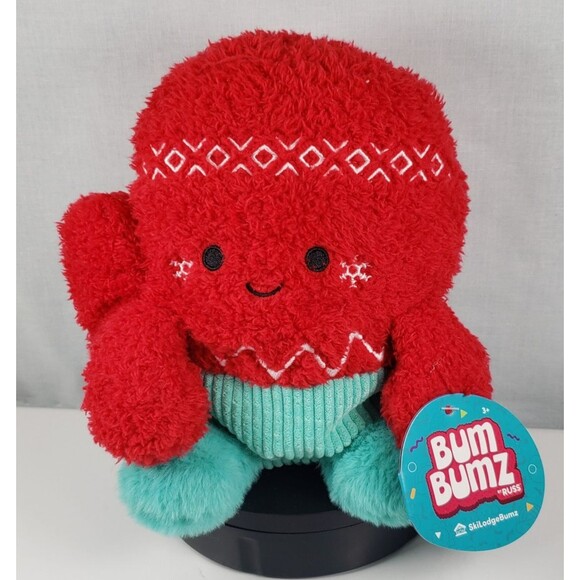 BUM BUMZ by Russ Jazwares Misty The Red Mitten 7.5" SkiLodgeBumz New - Picture 1 of 16